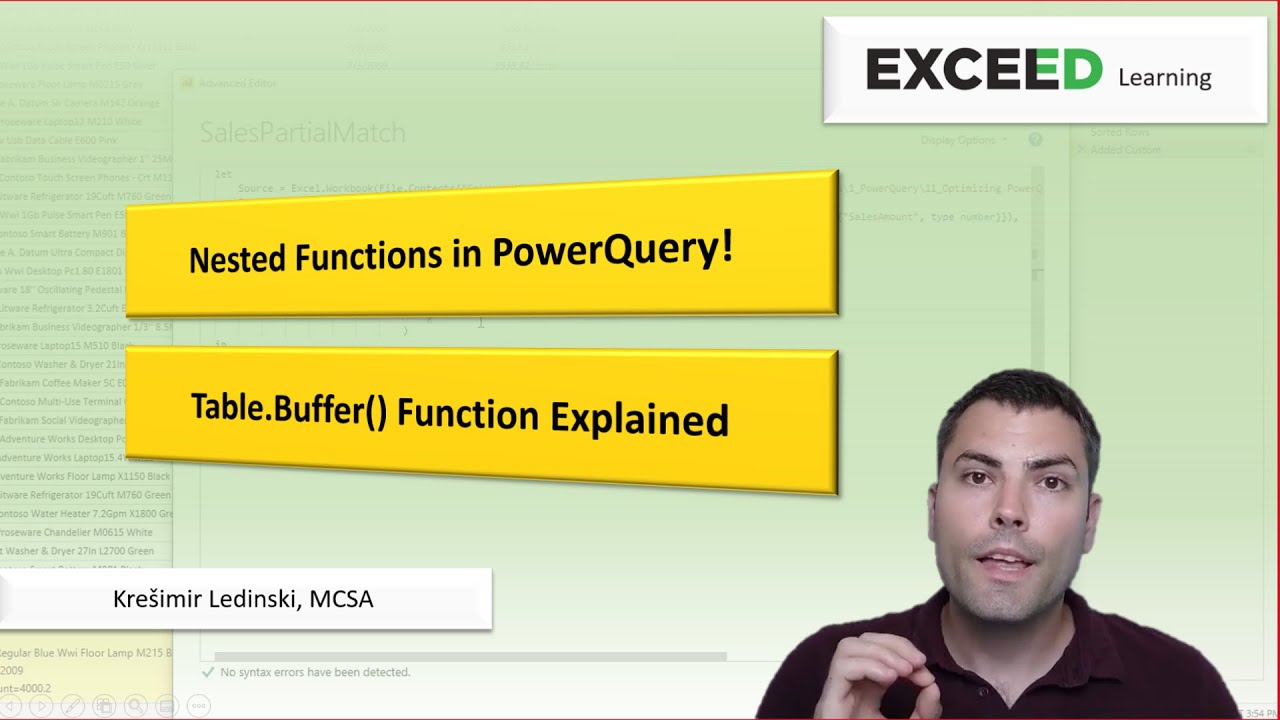 Nested functions and Table.Buffer()