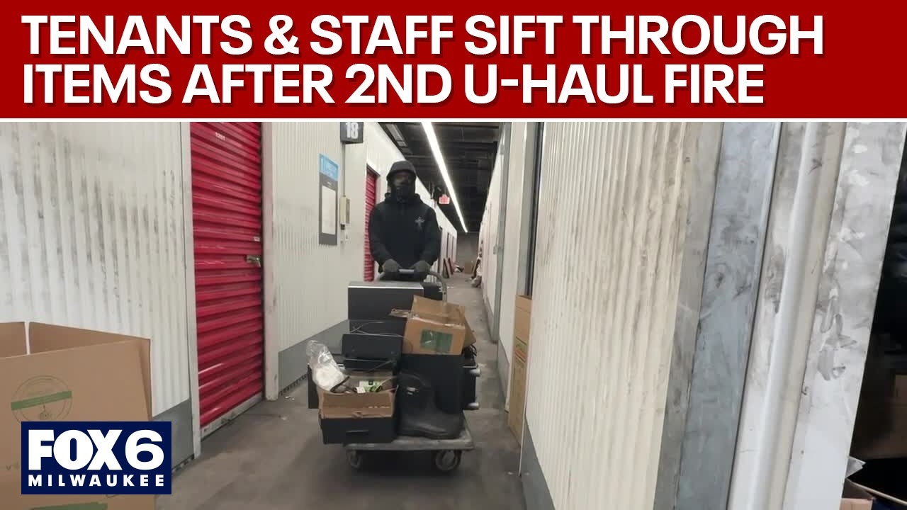 Пожар в пункте проката U-Haul в Милуоки: жильцы и сотрудники разбирают вещи | FOX6 News Milwaukee