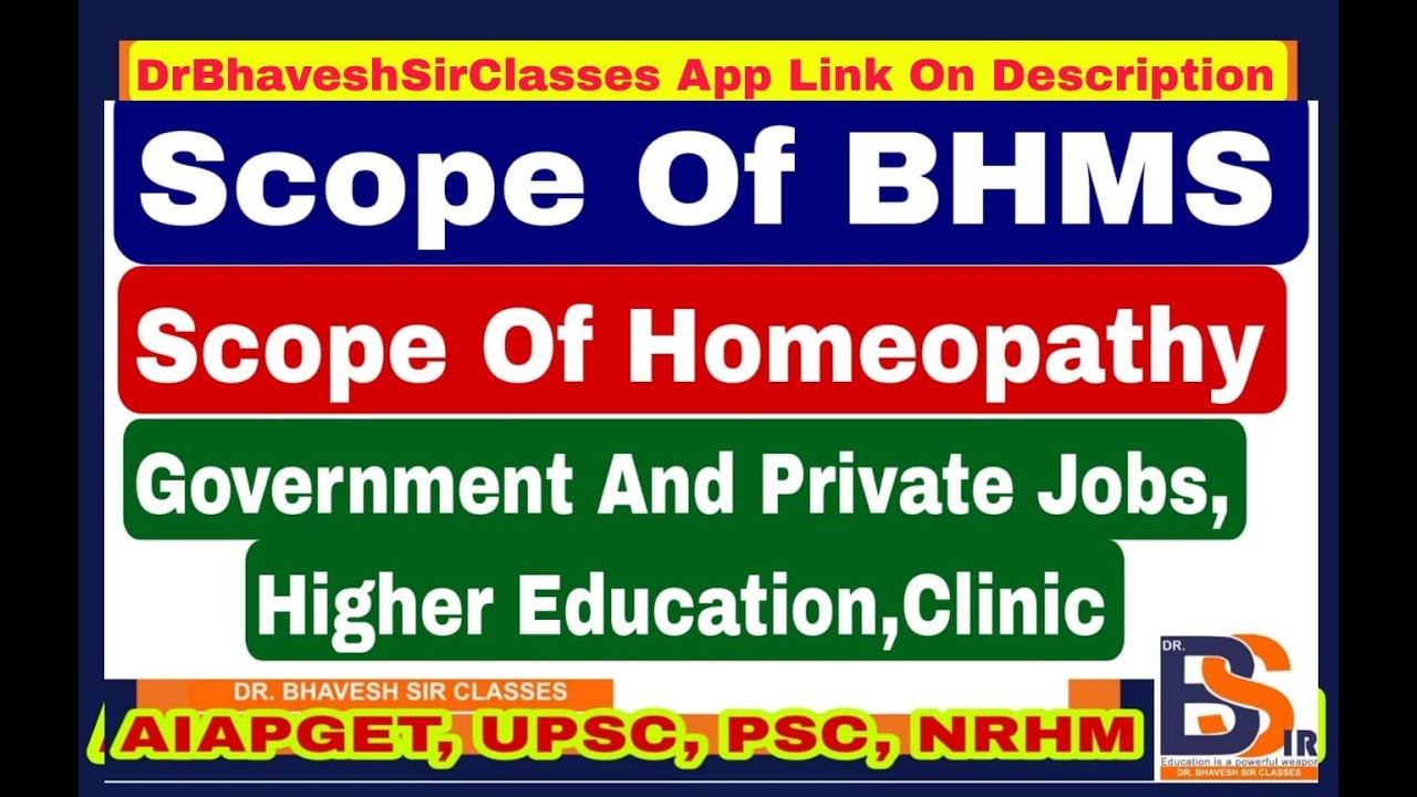 Scope of Homoeopathy/Scope And Future After BHMS/Salary/Governments And Private Jobs/DrBhavesh Sir