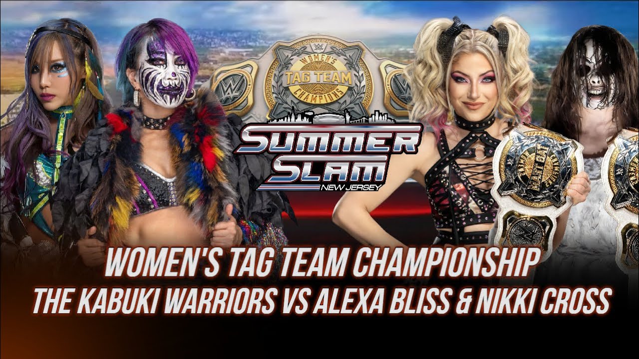 WWE 2K25 - THE KABUKI WARRIORS VS ALEXA & NIKKI  [FOR THE WOMENS TAG TEAM TITLES] | Summer Slam