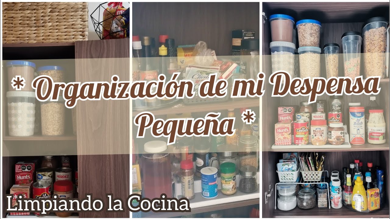 ORGANIZACIÓN DE MI DESPENSA PEQUEÑA / IDEAS fáciles para Organizar la Cocina