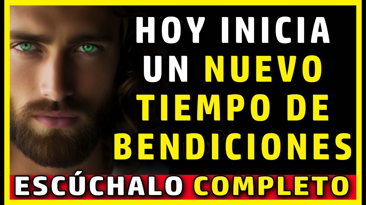 Dios te dice hoy:  en este día empieza un tiempo nuevo para ti, de milagros y bendiciones.