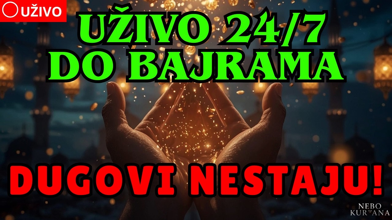 🔴 UŽIVO 24/7 Neka uči bez prestanka 🤲🏻 Dugovi se brišu i sva vrata nafake se otvaraju! Nebo Kur'ana