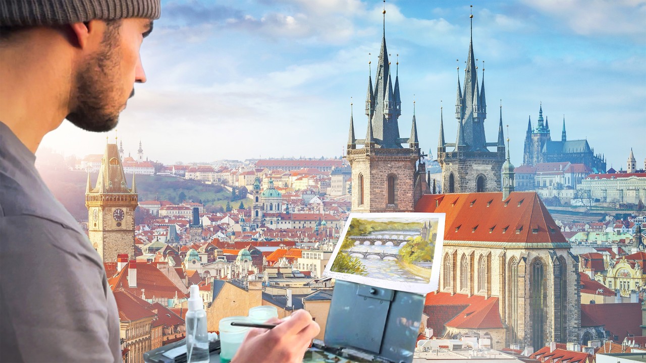 This City Was Like A DREAM... So I Started Painting It