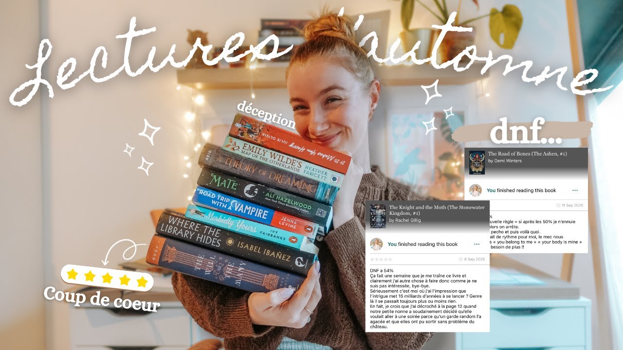 UPDATE LECTURE : automne 2025, entre DNF et coups de coeur 🍂✨📚