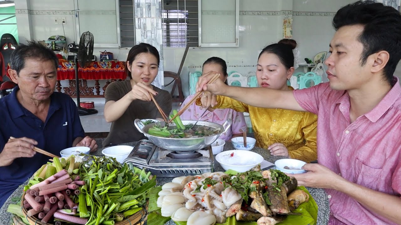 V448. Lẩu mắm Cá Chạch Lấu- Cá chạch mới nhìn tưởng con trăn