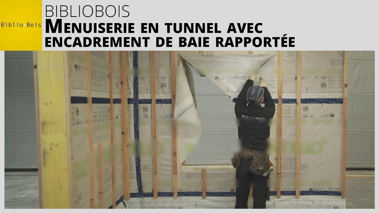 BiblioBois - Menuiserie en tunnel avec encadrement de baie rapportée / Lot Charpente
