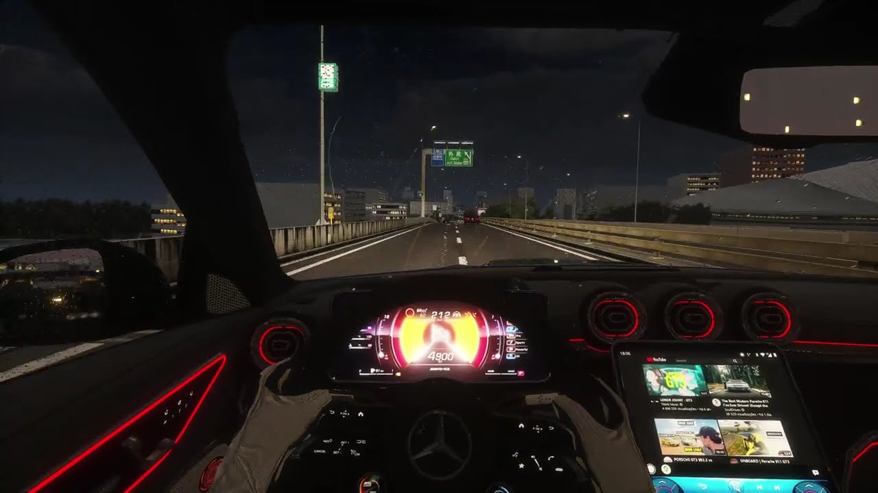 Cutting Trough Traffic - Mercedes-Benz C63 - Asseto Corsa