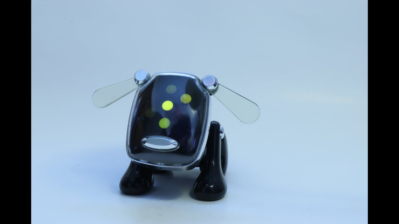 Hasbro Sega i-Dog Black Interactive Music 2005 Toy Pet Speaker - Works