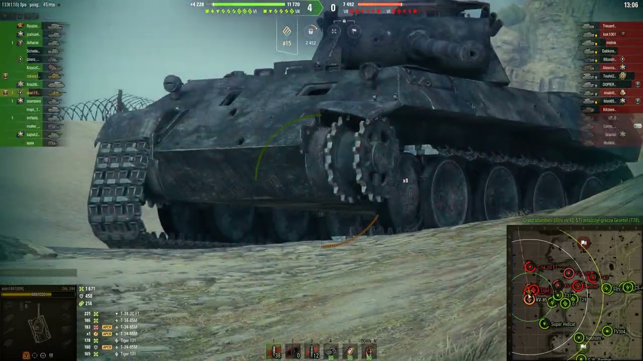 Obj. 244 AS Pancerny, Duży Kaliber