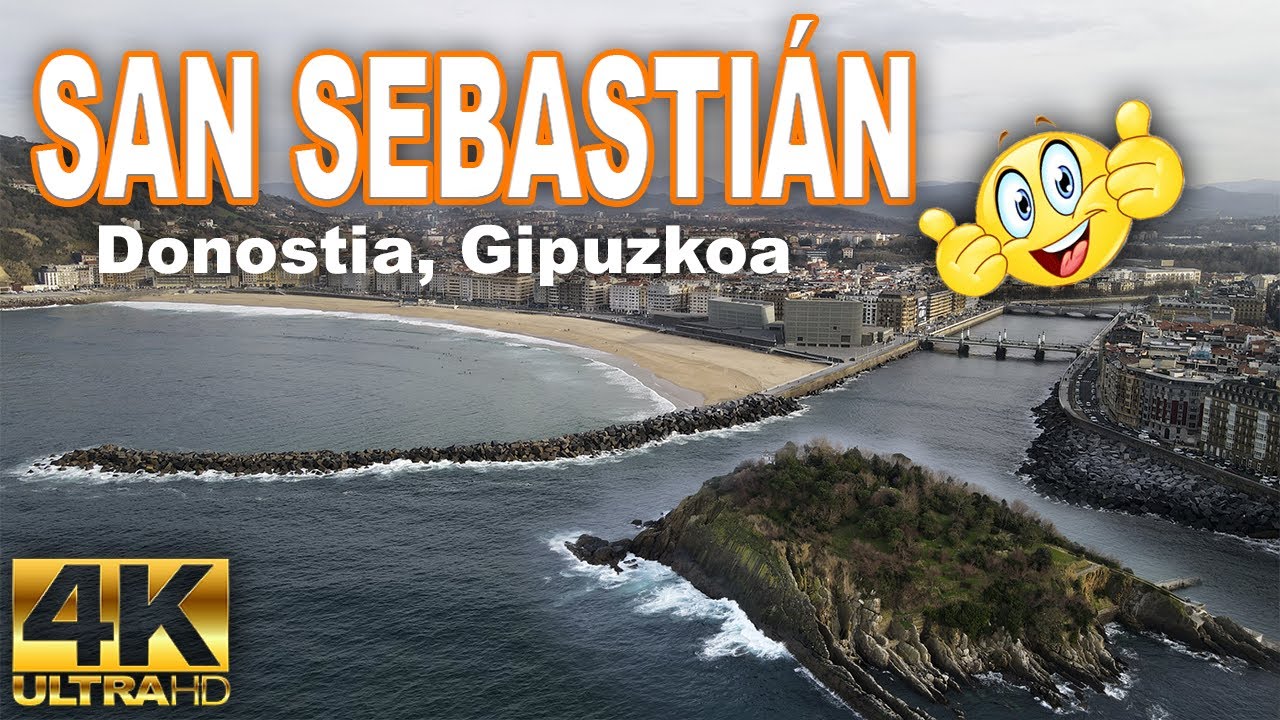 Vistas Aéreas SAN SEBASTIÁN - DONOSTIA, GIPUZKOA en 4K ✈️ Que ver en el norte de ESPAÑA.
