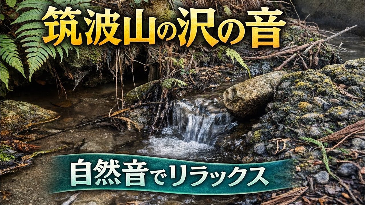 沢の音 30分｜筑波山の自然音でリラックス