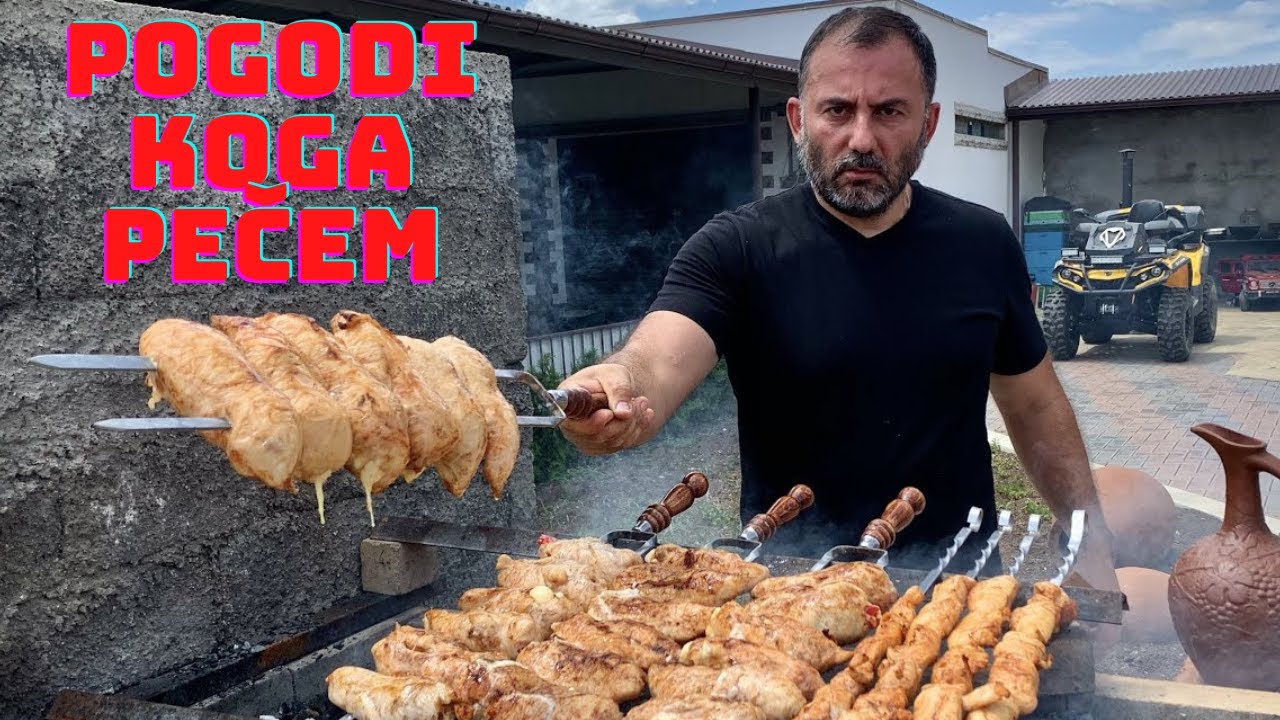 Пилетина са сиром на роштиљу | Пилећи ражњићи и сир