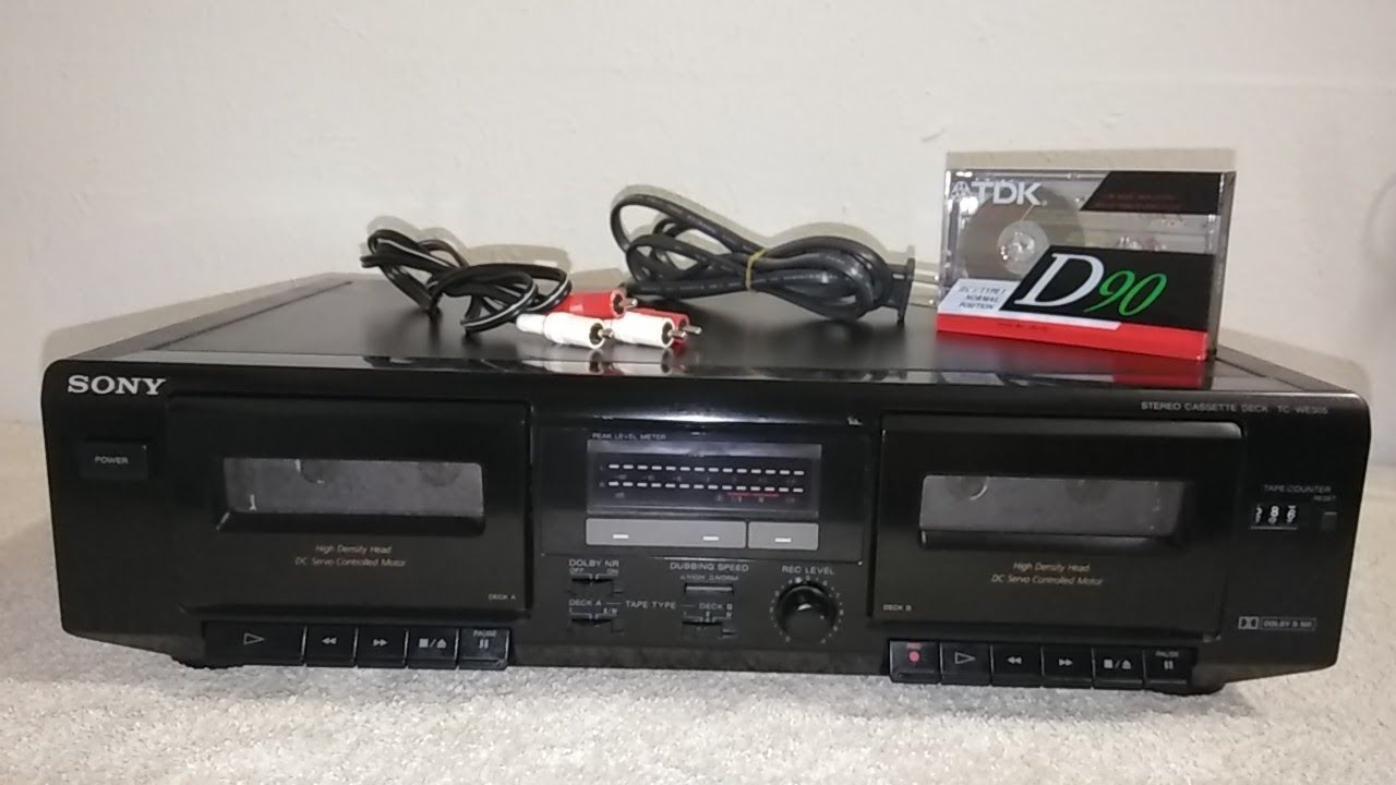 Sony Stereo Cassette deck TC-WE305 TESTED*