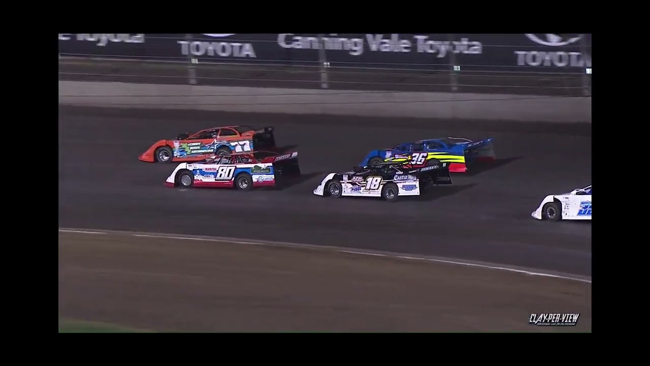 Western Australian late model state title B Main 07/03/2026