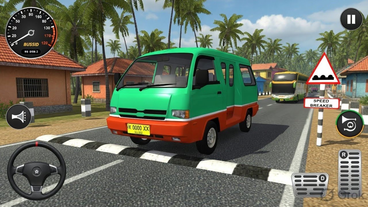 Maruti Suzuki Omni Van | Extreme Speed Breaker Broken Road Drive 😱| Bus Simulator Indonesia Gameplay