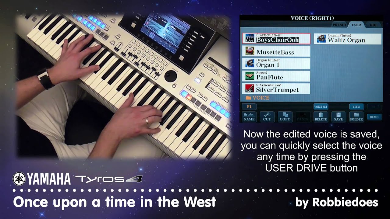 Tyros 4: Once upon a time in the West - Ennio Morricone (voice edit tutorial)