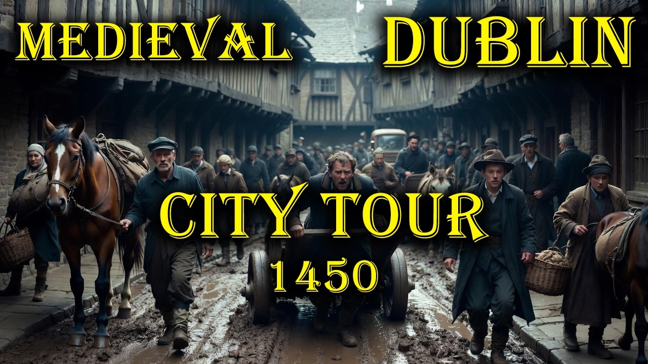 Medieval Dublin 1450s City Tour (Reimagined by AI)