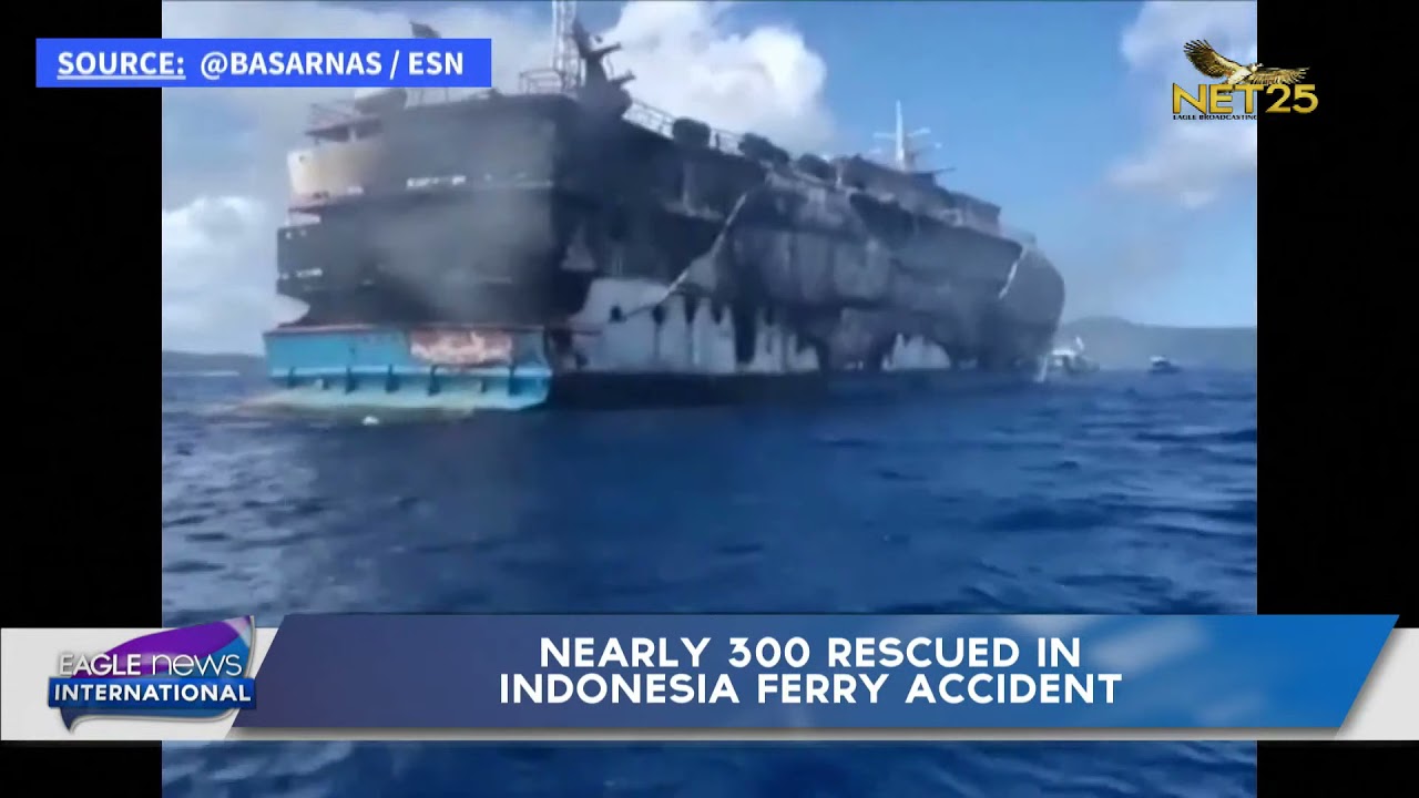 Nearly 300 rescued in Indonesia ferry accident