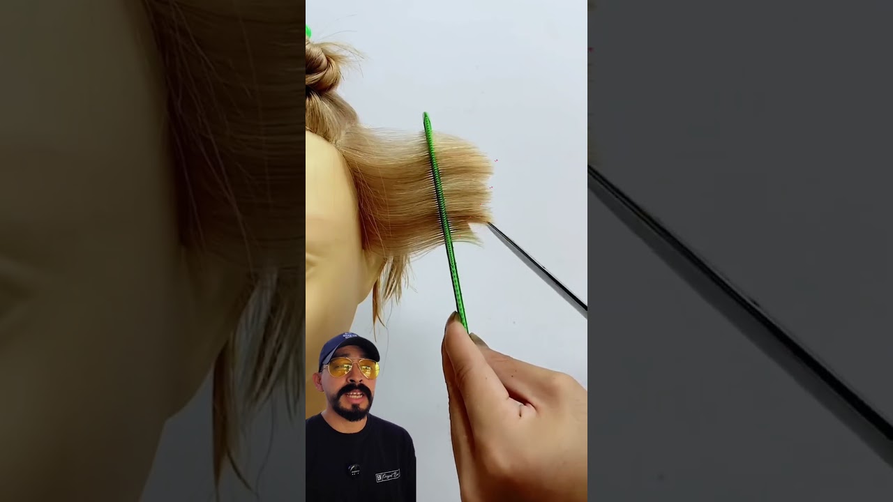 Asi se corta con la tecnica correcta #barbershop #tijeras