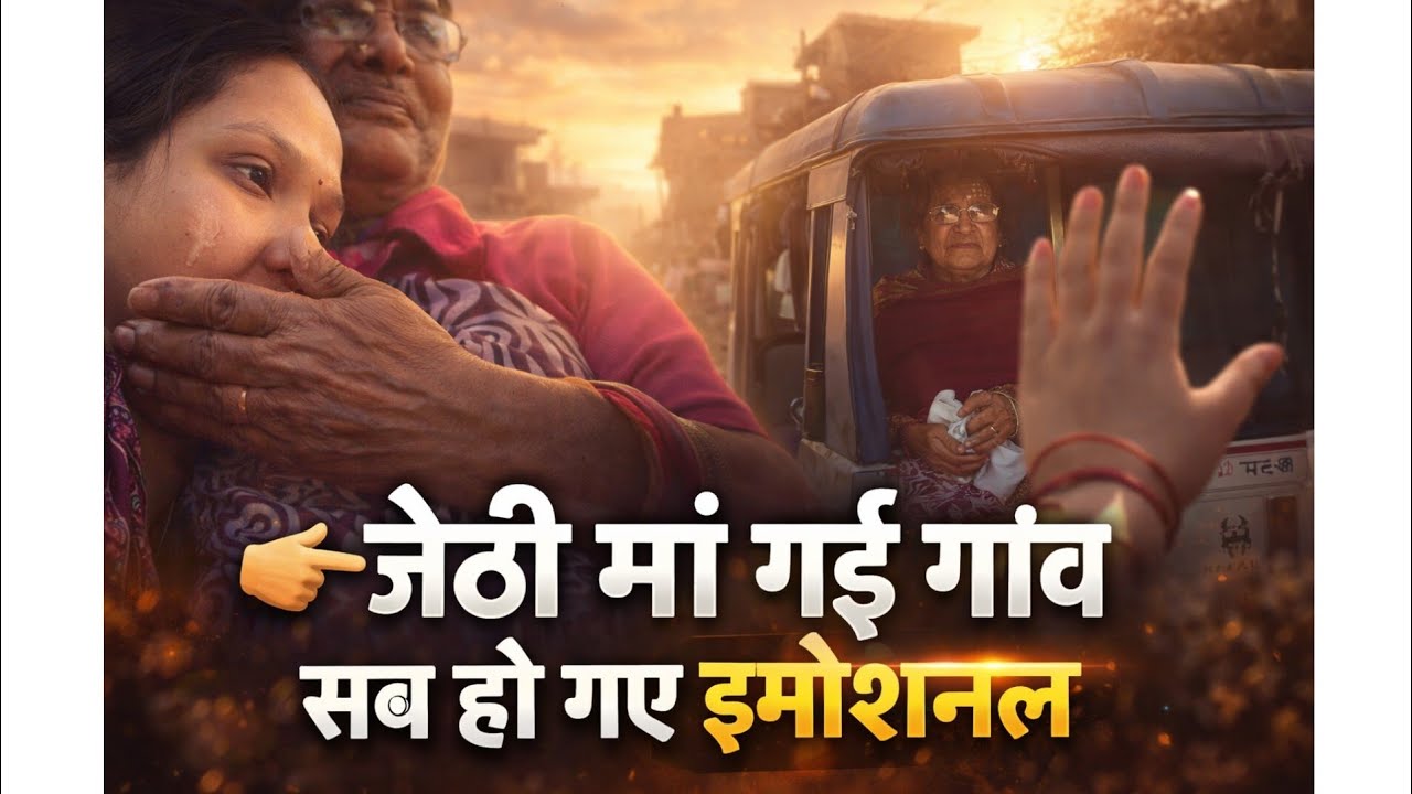 जेठी मां चली गई गांव ओर सब हो गए इमोशनल🙂😢