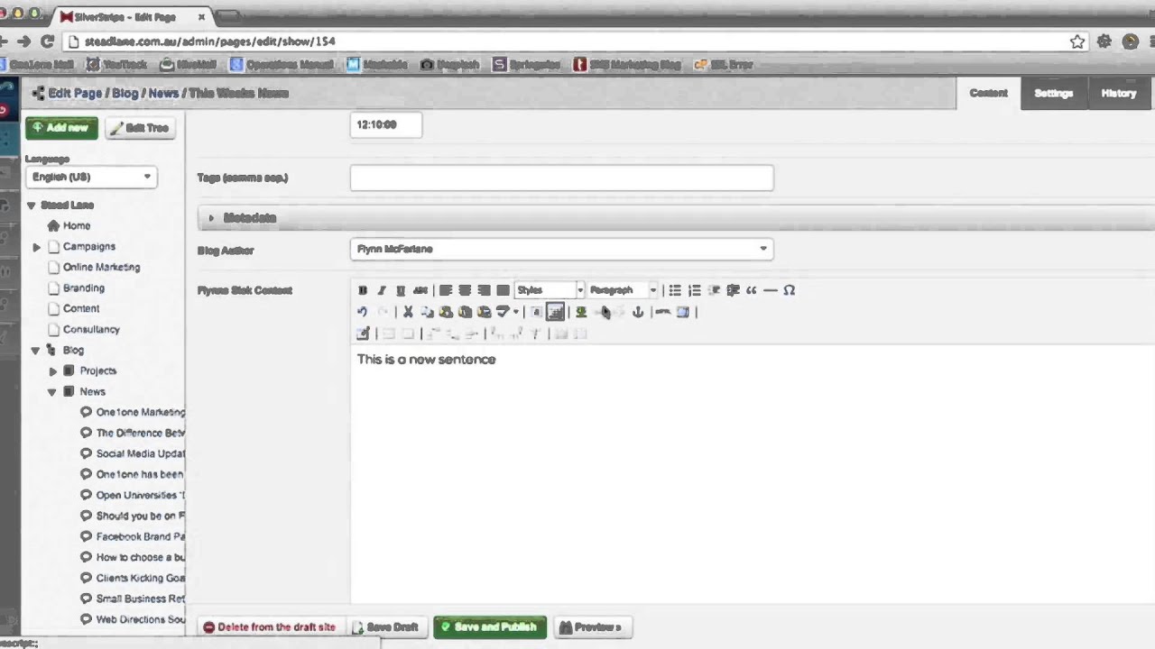 Basic run through SilverStripe CMS v3