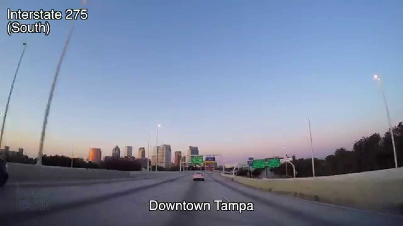 Driving From Tampa to St Petersburg Florida Time Lapse March 2015