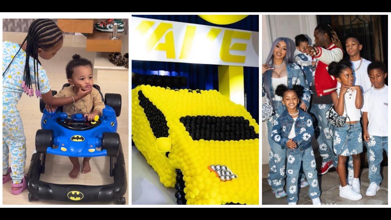 Cardi B & Offset Gave Their Son Wave A Car Themed Birthday Party!