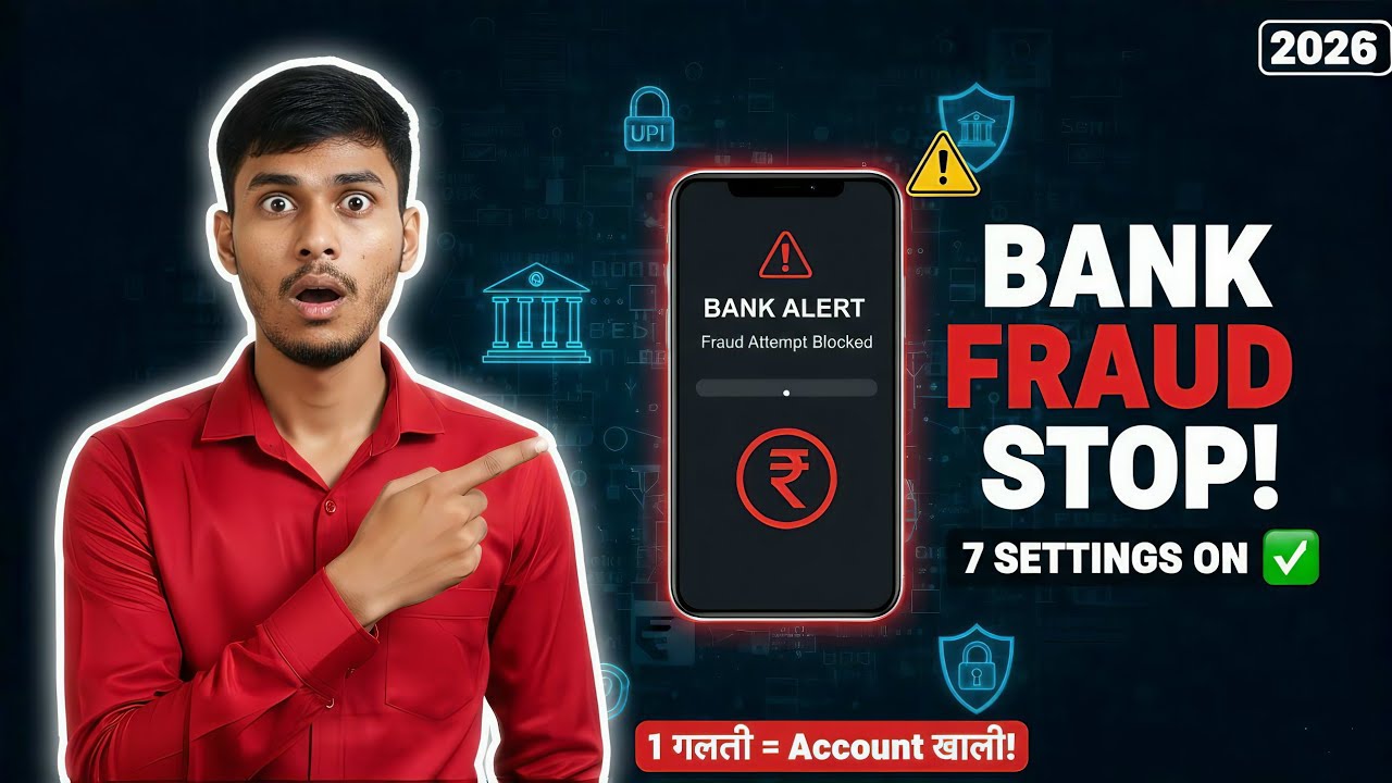 Bank Account Fraud Prevention Tips (2026) | Mobile Safety Guide Hindi ✅
