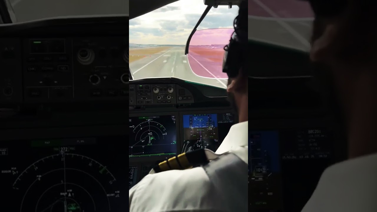 Cockpit View &ndash; Landing Runway 27L