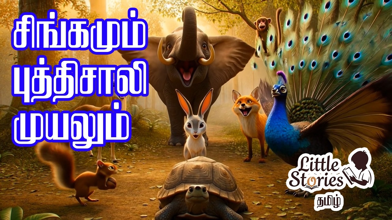 சிங்கமும் புத்திசாலி முயலும் 🦁🐰 | Tamil Moral Story for Kids | Lion and Rabbit Story Tamil