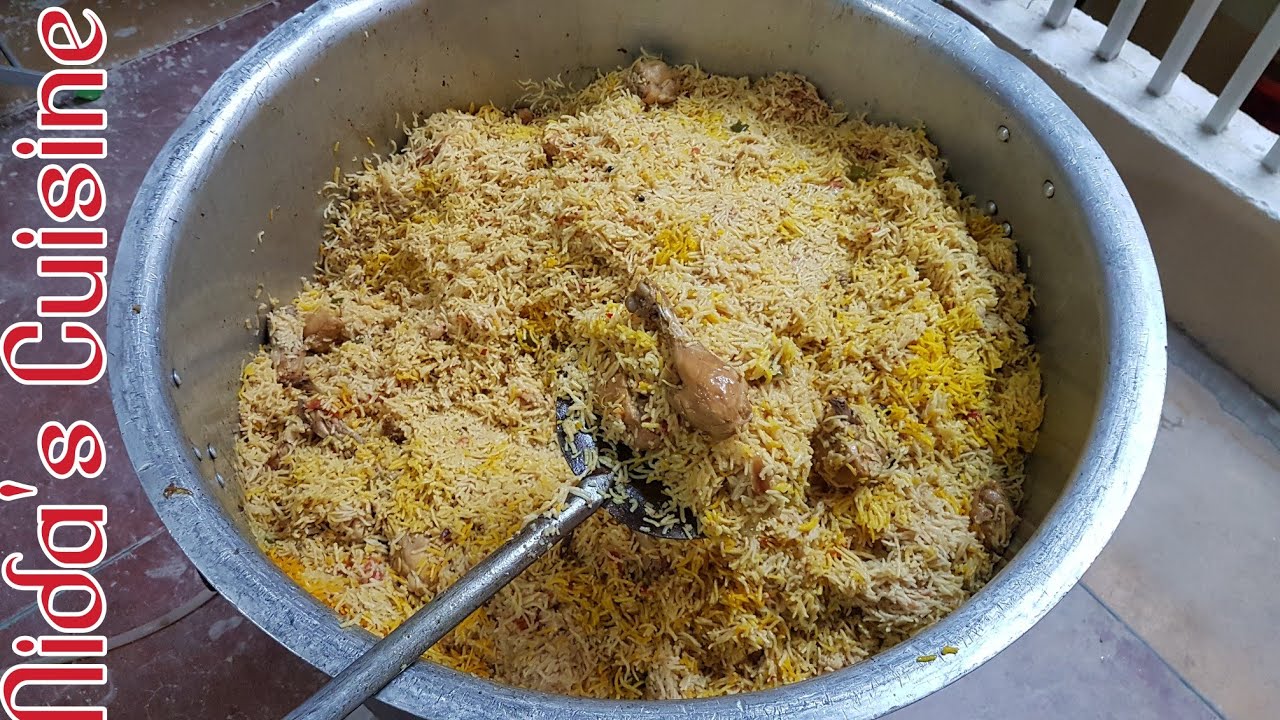 10 Kg Degi Chicken Pulao Recipe - How To Make Chicken Pulao - Nida's Cuisine - Chicken Pulao
