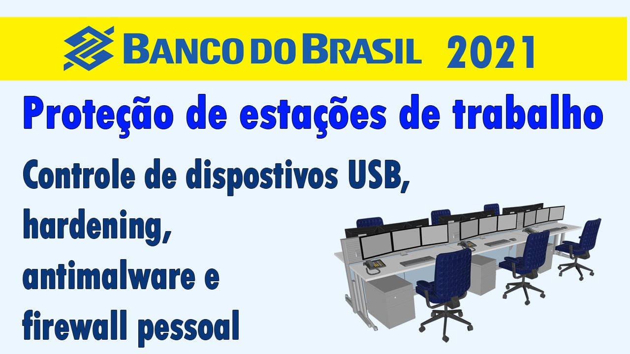 Proteção de estações de trabalho: hardening, antimalware e firewall pessoal.