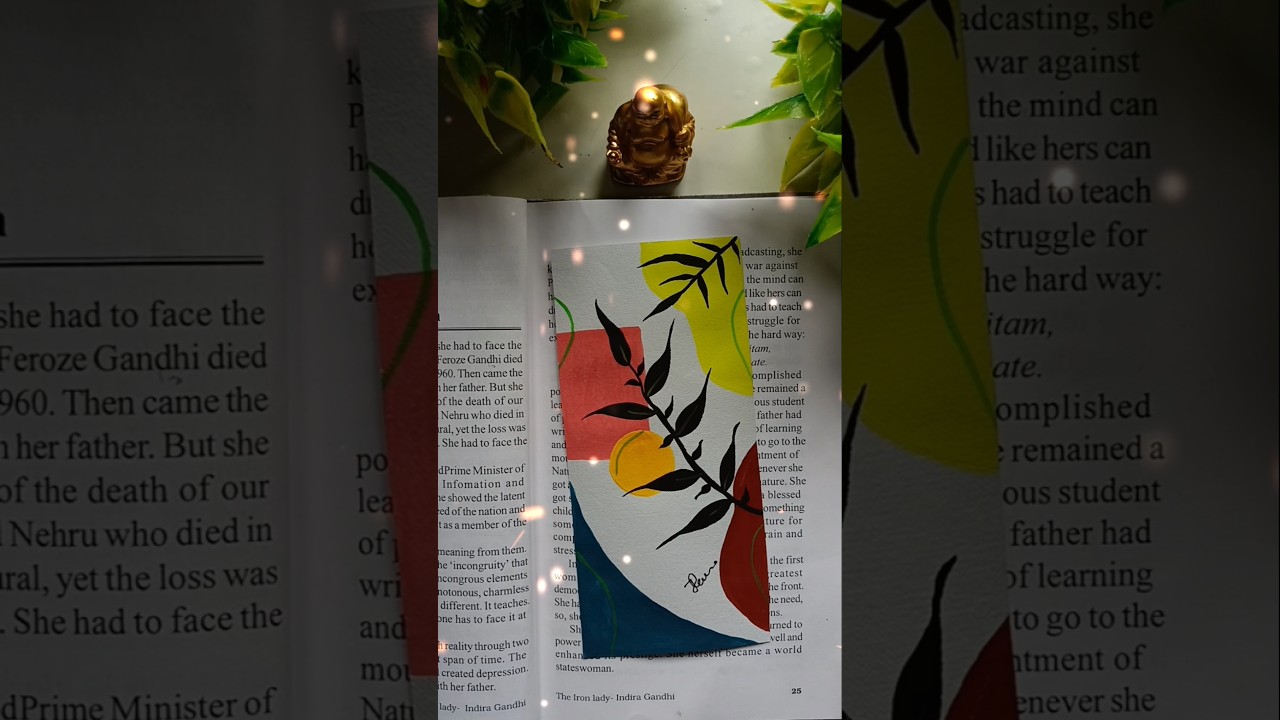 How to Make Easy Diy Boho Painting Bookmark Idea 🥰🔖 