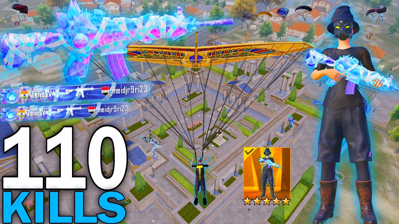 110 KILLS!😱REALLY All CONQUEROR PLAYERS LANDED in HERE🥵 Pubg mobile