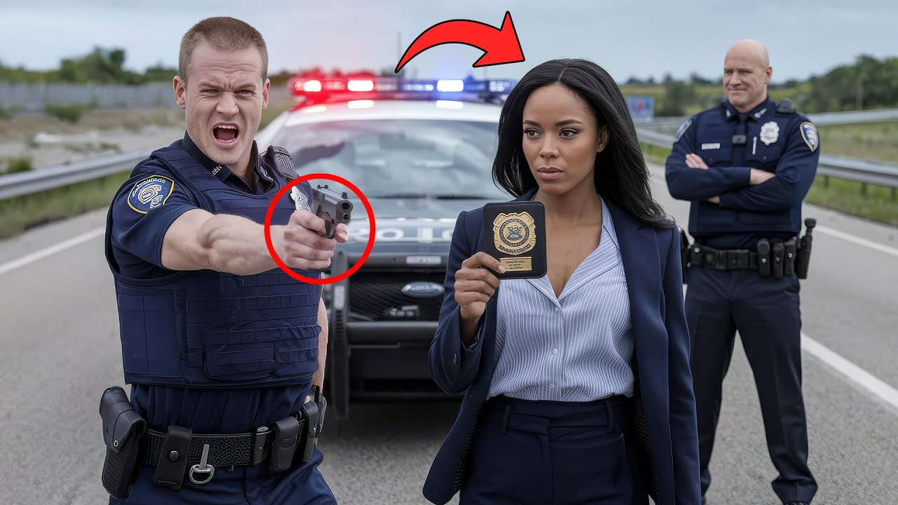 Cop Pulls Gun At Black Woman, Laughs at Her FBI Badge-2 Minutes Later, He's in Cuffs...