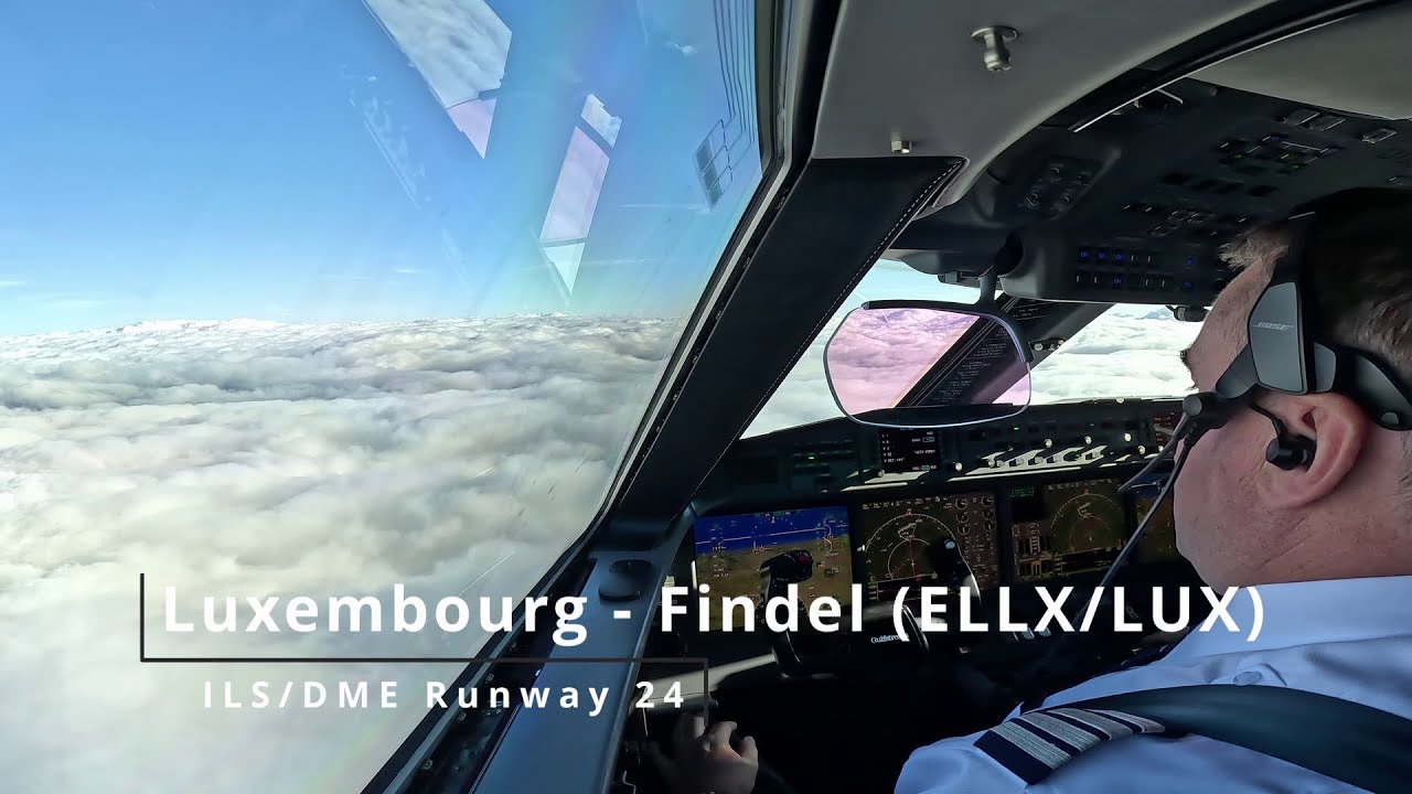 Landing Luxembourg-Findel (ELLX/LUX) - Gulfstream G650