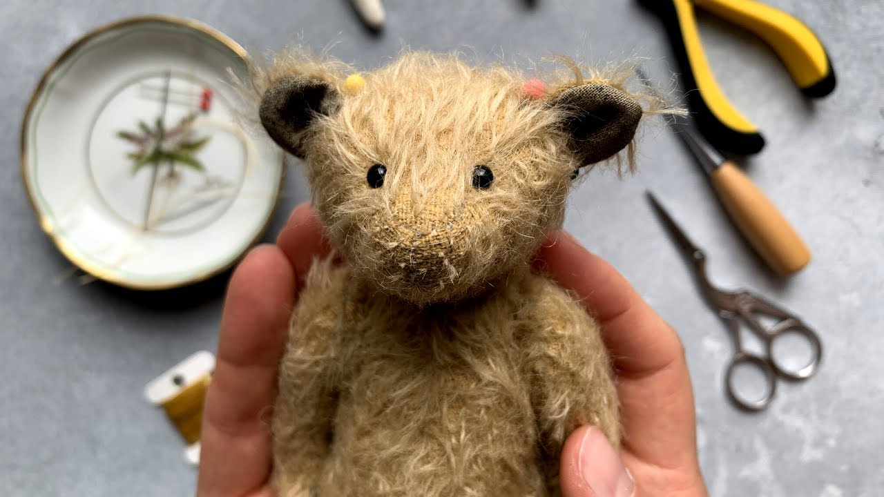 How to install eyes Teddy Bear