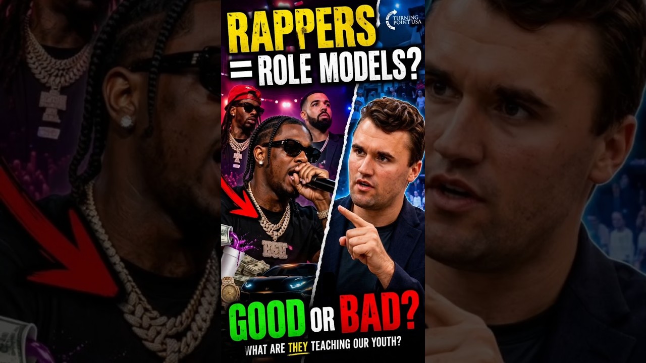 Чарли Кирк о рэп-музыке и черной культуре... 🔥😮 #charliekirk #rap #music #college #shorts #trending