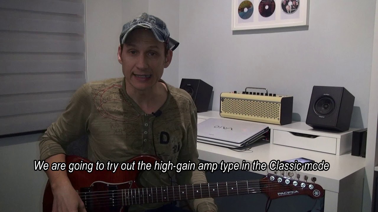 Yamaha THR II. Let's try out the 21 amps. (Spanish with English subtitles).