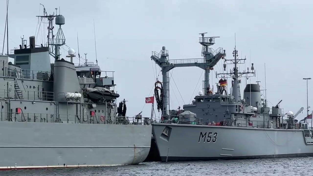 ВОЕННЫЕ КОРАБЛИ в Киле 12 марта 2023 г. Горх-Фок-Моль