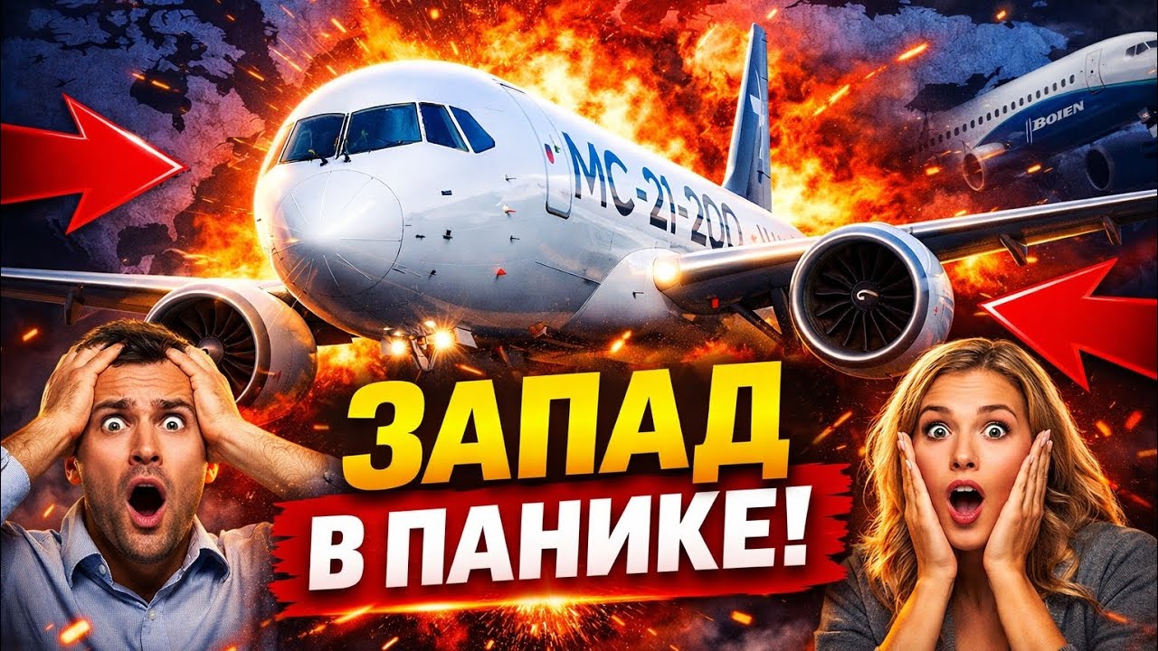 🚨 МС-21-200 ВЫШЕЛ НА СЦЕНУ! Почему Запад ВПЕРВЫЕ ИСПУГАЛСЯ по-настоящему? ✈️😱