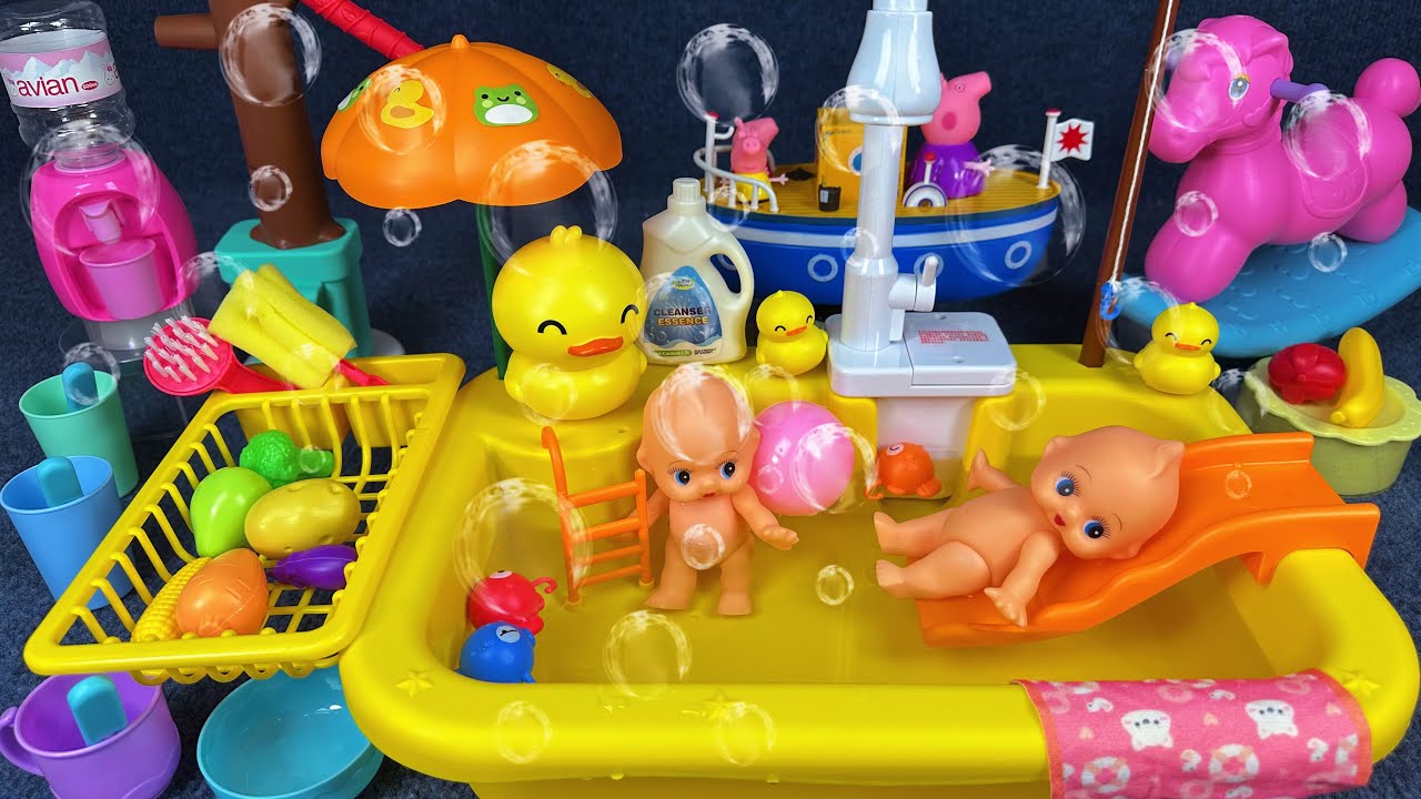 6 Minutes Satisfying with Unboxing Kitchen Playing in Water Playset ASMR | Review Toys