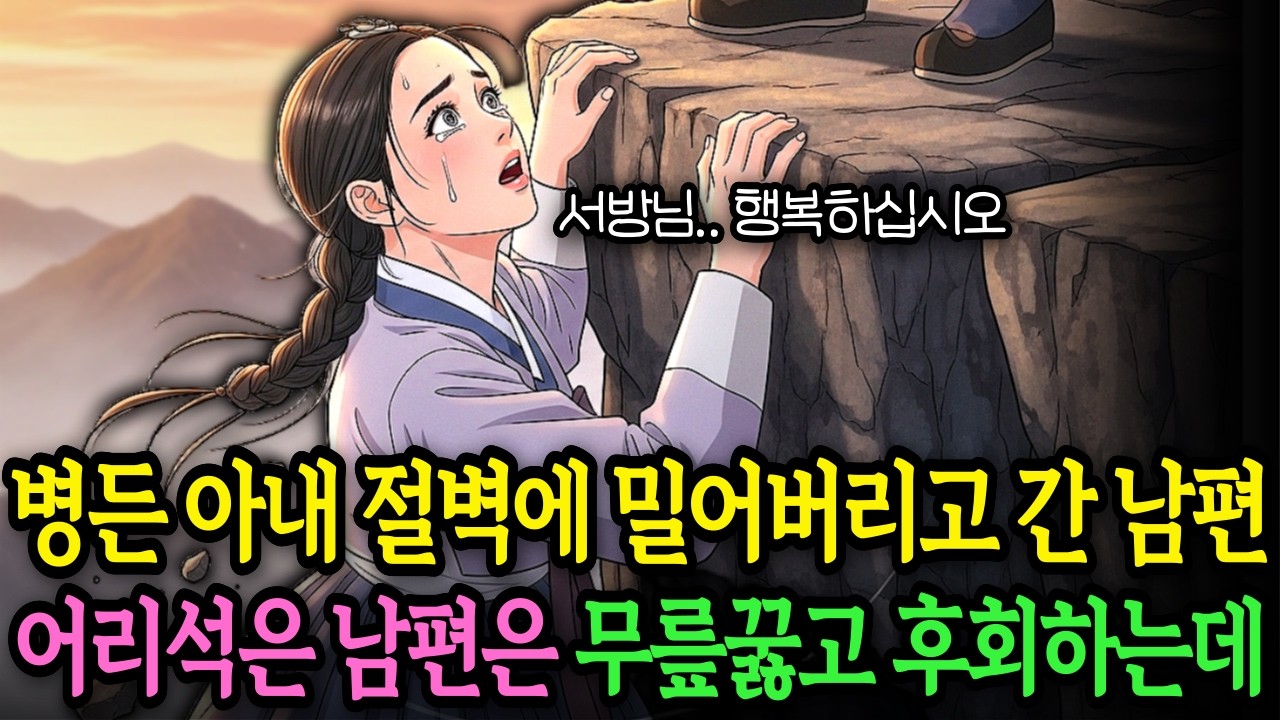 장원급제 후 병든 아내 절벽 아래 버린 남편, 어리석은 남편은 무릎꿇으며 후회하는데... | 야담 옛날이야기 오디오북 전설 민담 사연