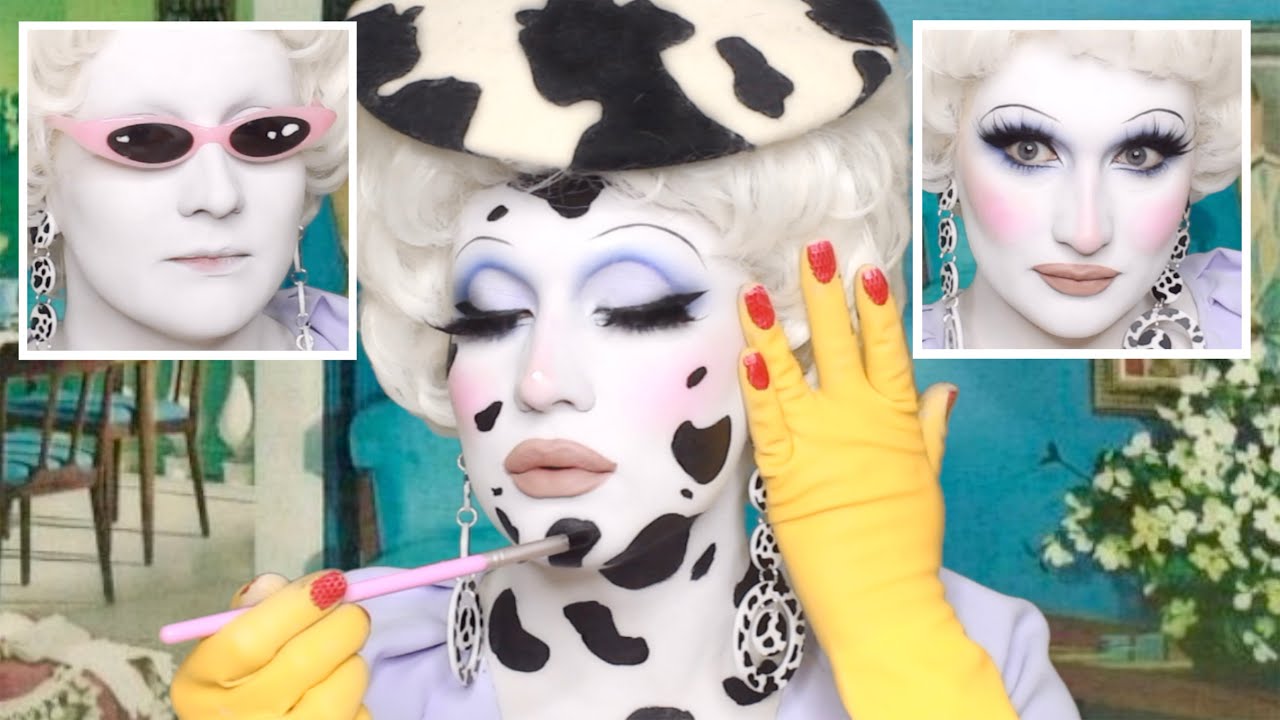 The alien cowprint makeup tutorial