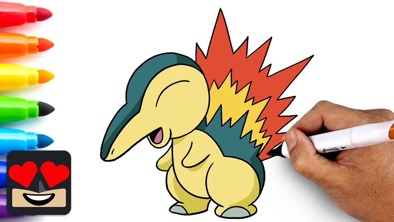 How To Draw Cyndaquil | Pokemon