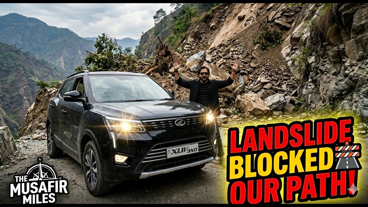 LANDSLIDE BLOCKED OUR PATH! ⚠️ Tehri to Rishikesh Road Trip Gone Wrong
