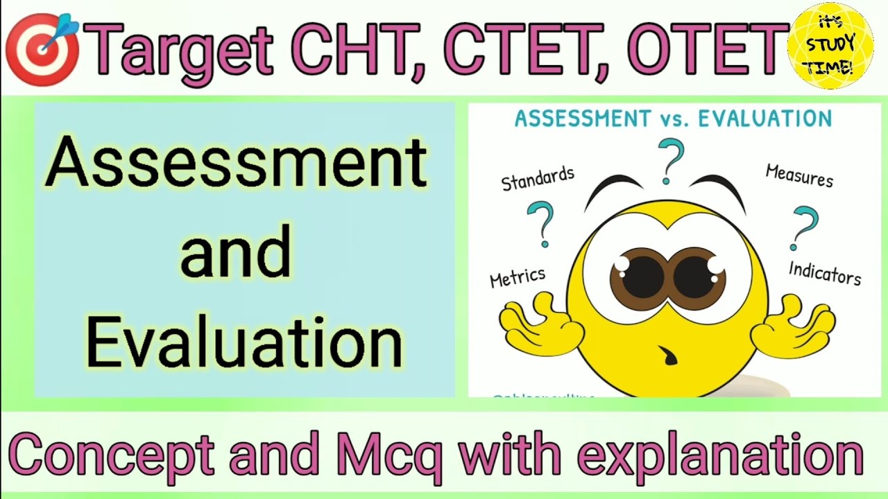 🎯Target CHT 2021 || Assessment and Evaluation || CDP Expert series ||Concept and MCQ ||