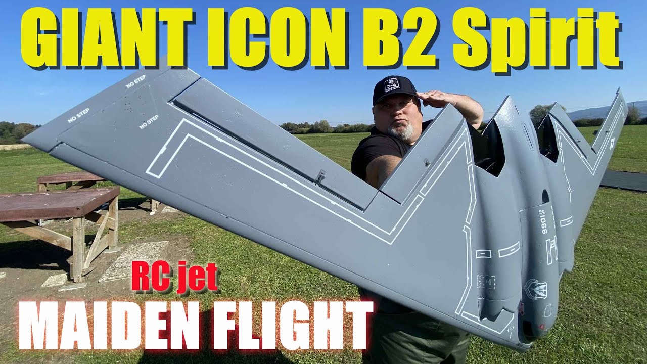 E-Flite Micro B-2 Spirit of America Twin 30mm EDF jet plane BNF Basic MAIDEN FLIGHT
