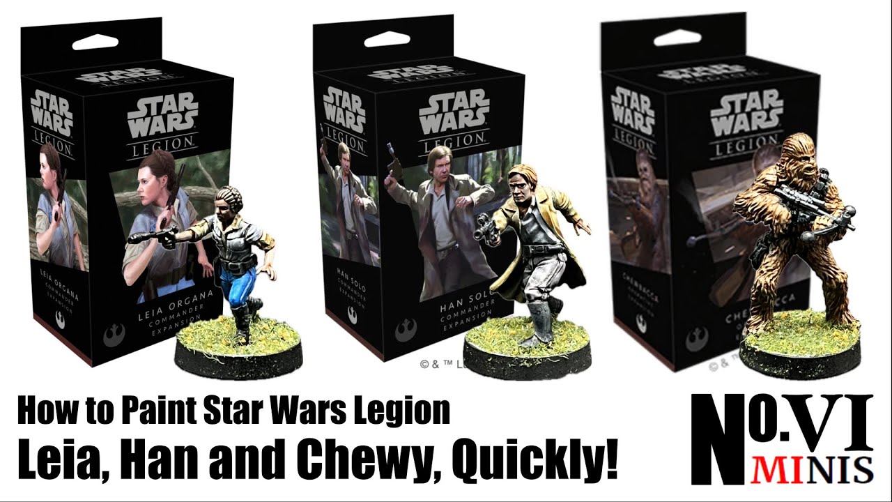 How to Speed-paint Leia, Han, and Chewbacca for Star Wars Legion!